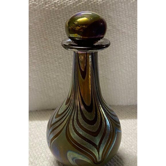 John Gilvey Other - Vintage Perfume Bottle John Gilvey 1980 Studio Art Glass Feathered Signed Empty